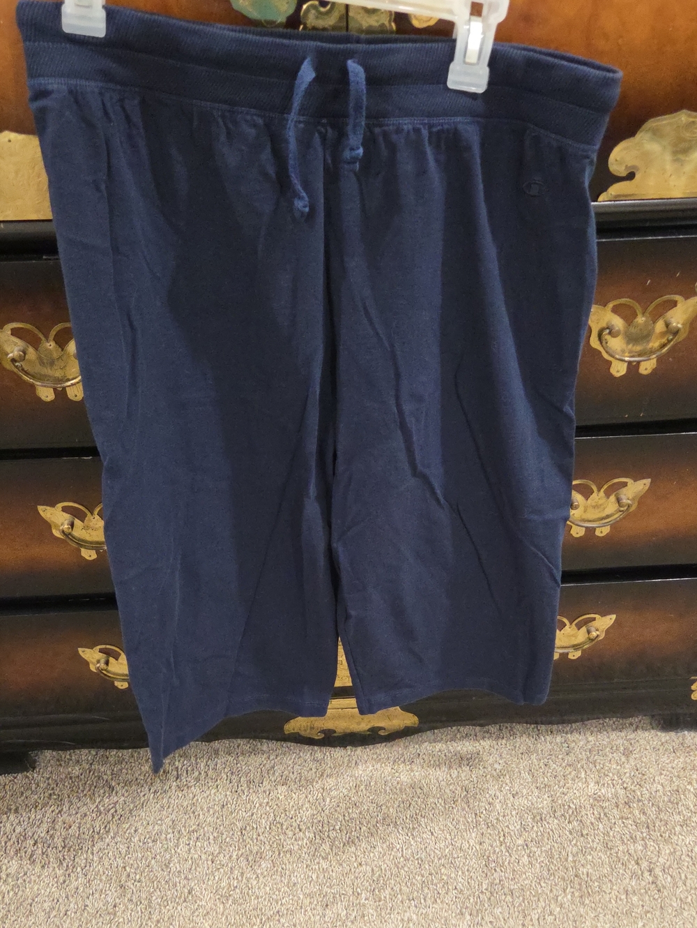 Champion Navy Drawstring Sweatshorts